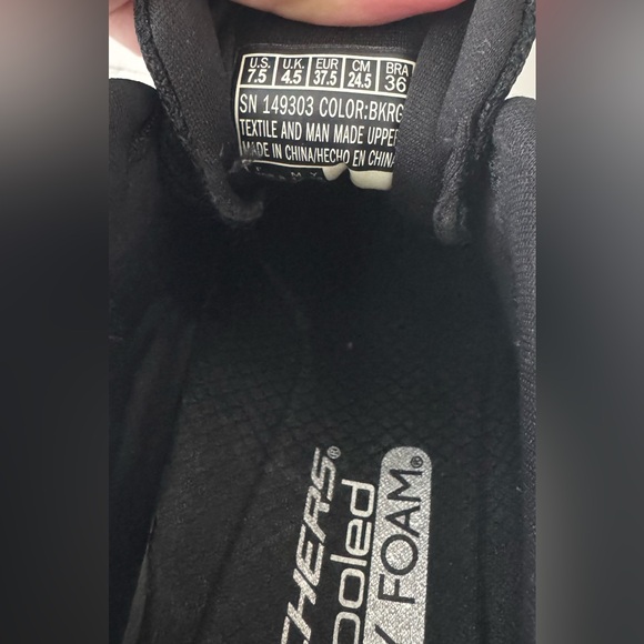 Skechers Flex Appeal Women’s Size 7.5 Black Athletic Running Sneakers - Picture 8 of 10